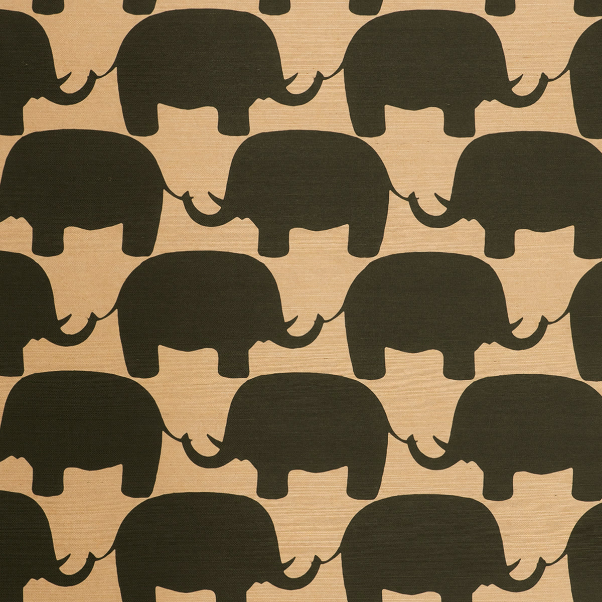 Elephant Wallpaper - Noir