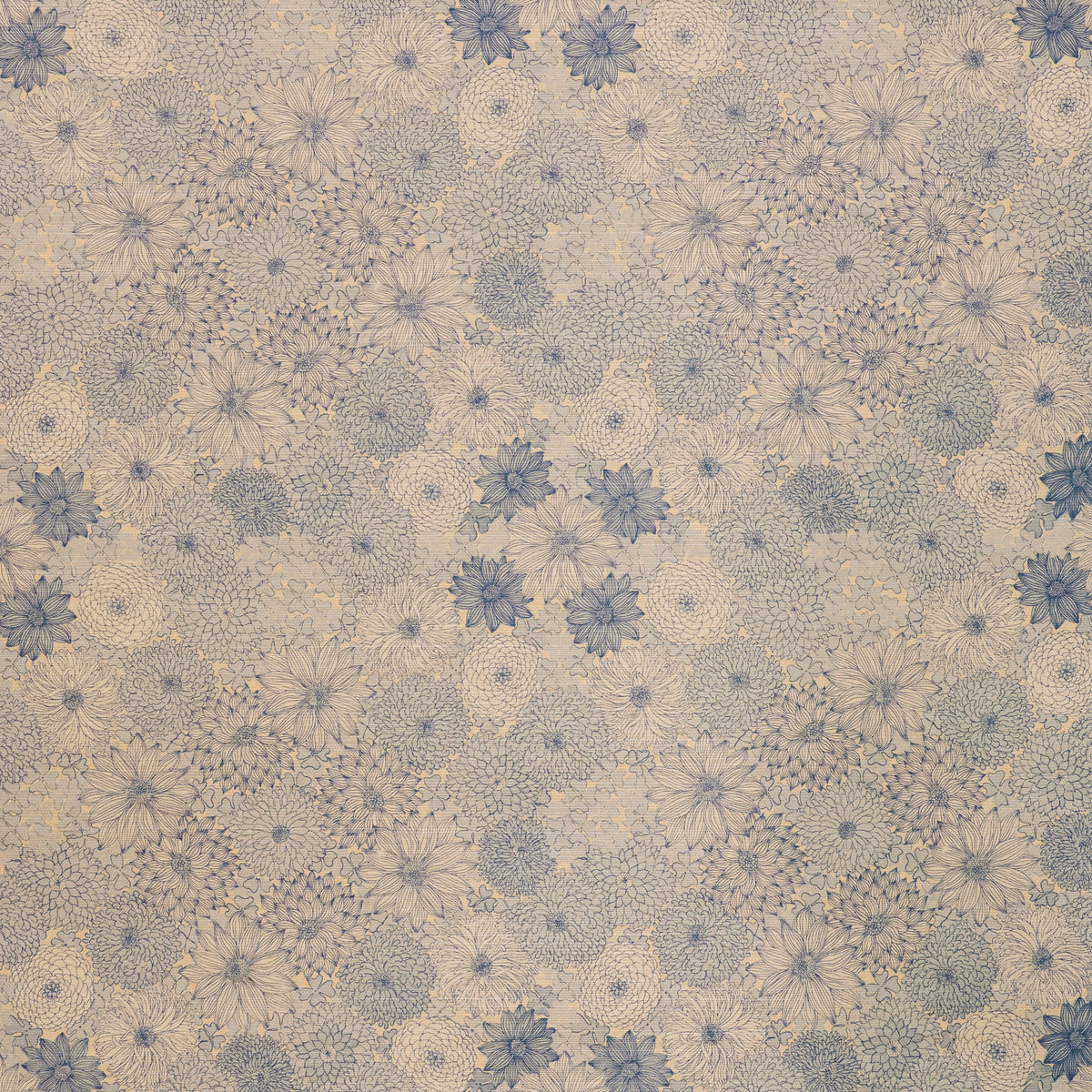 Wild Aster Wallpaper – Dusty Blue