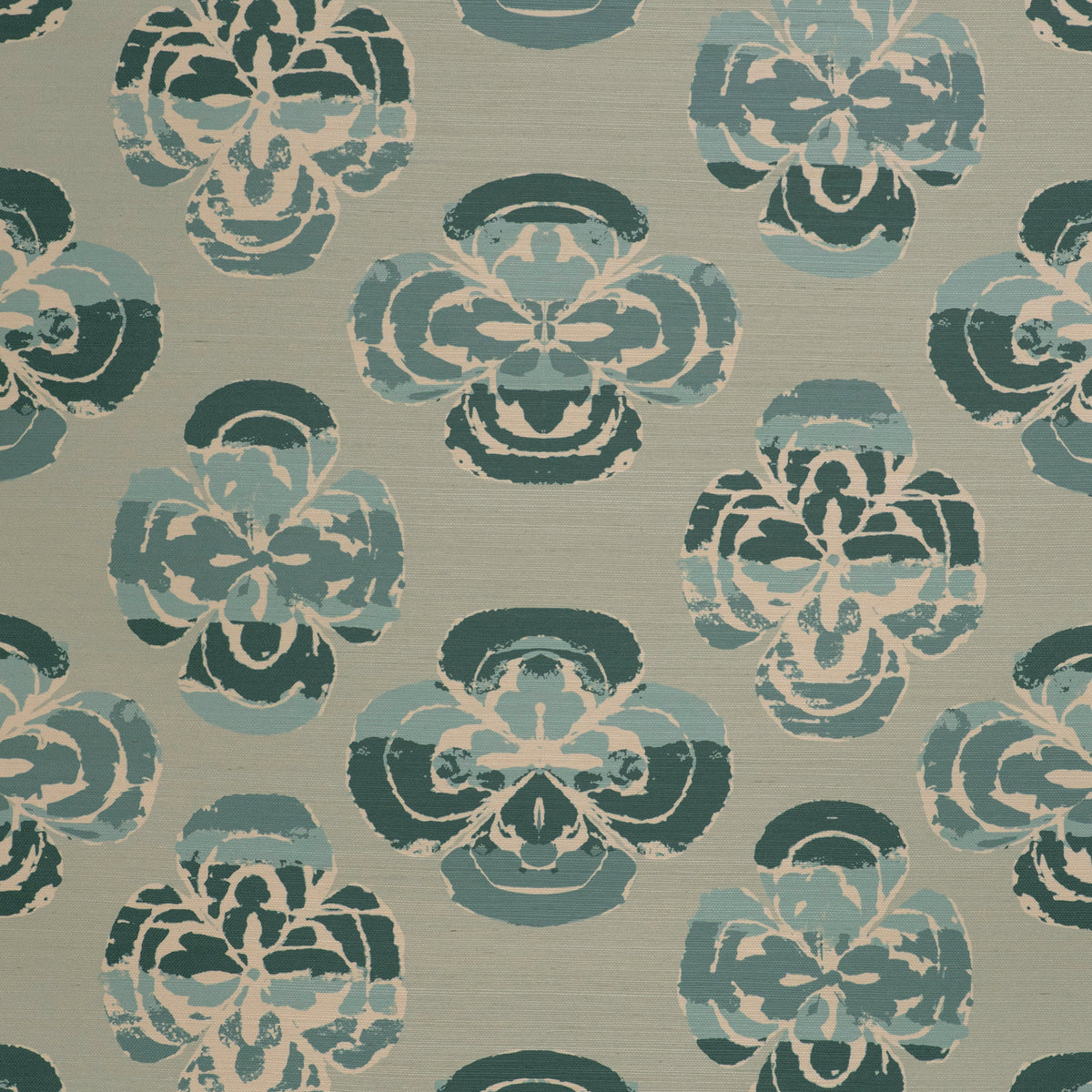 Palace Bloom Wallpaper - Morning Blue